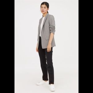 H&M Straight Cut Striped Blazer